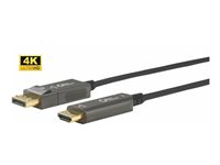 Microconnect Optic Kabel – DisplayPort zu HDMI, 20 m, 4K Unterstützung