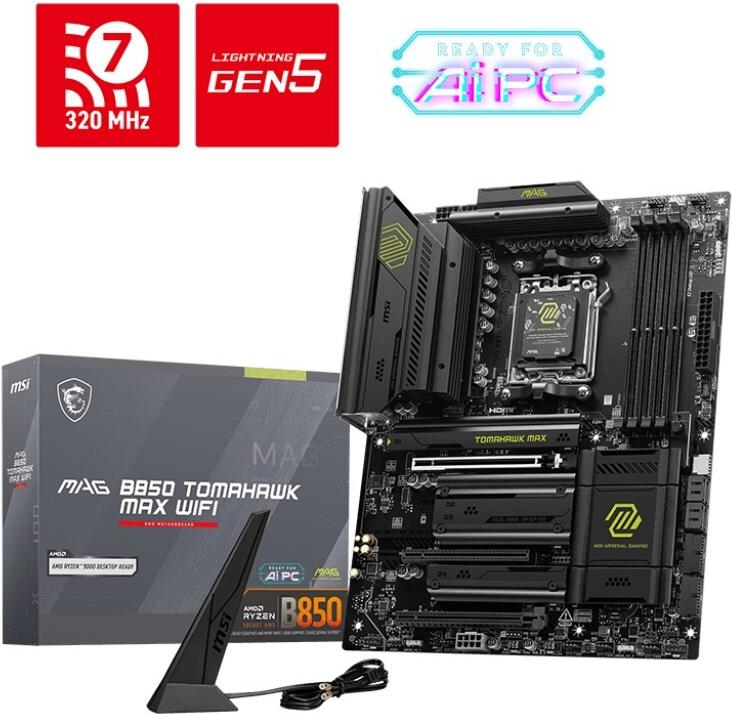 MSI MAG Motherboard – Wi-Fi 7, USB-C Anschlüsse