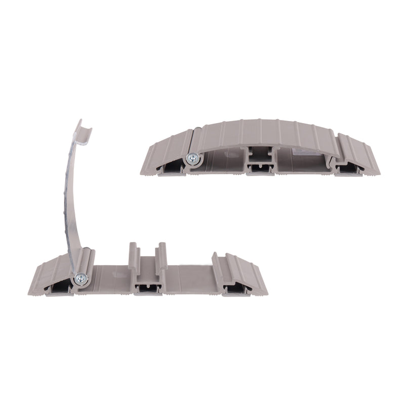 Dataflex Kabelschutz – Bodenmontage, Silber, für bis zu 10 Kabel
