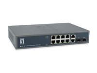 LEVELONE Netzwerk-Switch – 8 PoE+ Anschlüsse, Rack-montierbar