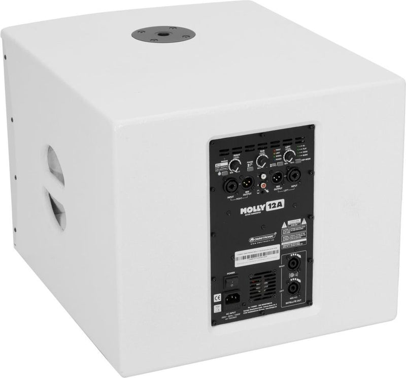 OMNITRONIC Aktiver Subwoofer – 500 W Leistung, 12 Zoll Größe