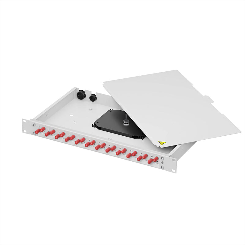 Telegärtner Patchpanel – 12 Anschlüsse, für Glasfaserkabel