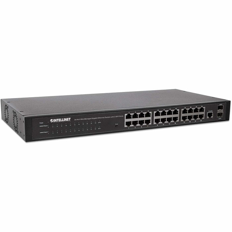 INTELLINET Netzwerk-Switch – 24 Ports, Gigabit-Geschwindigkeit