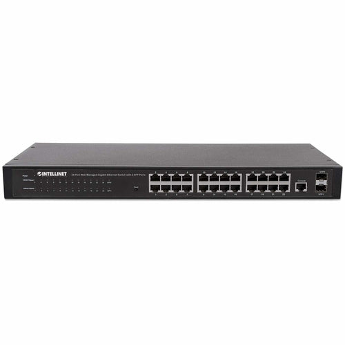 INTELLINET Netzwerk-Switch – 24 Ports, Gigabit-Geschwindigkeit