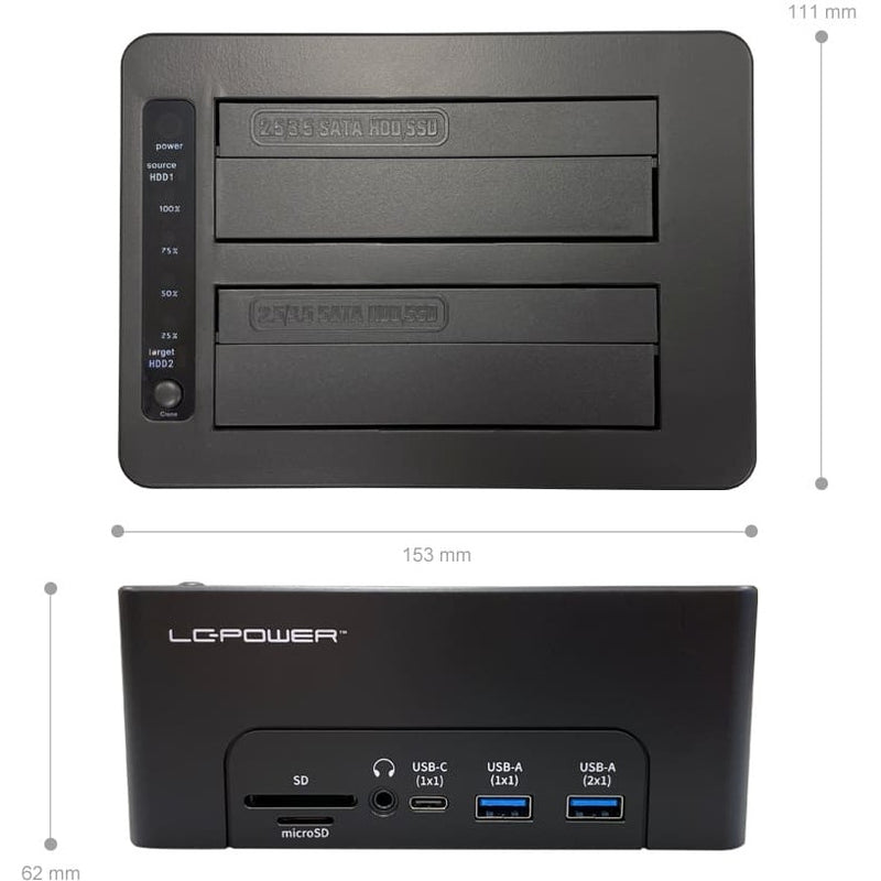 LC-POWER Dockingstation – USB-Anschlüsse für mehr Geräte