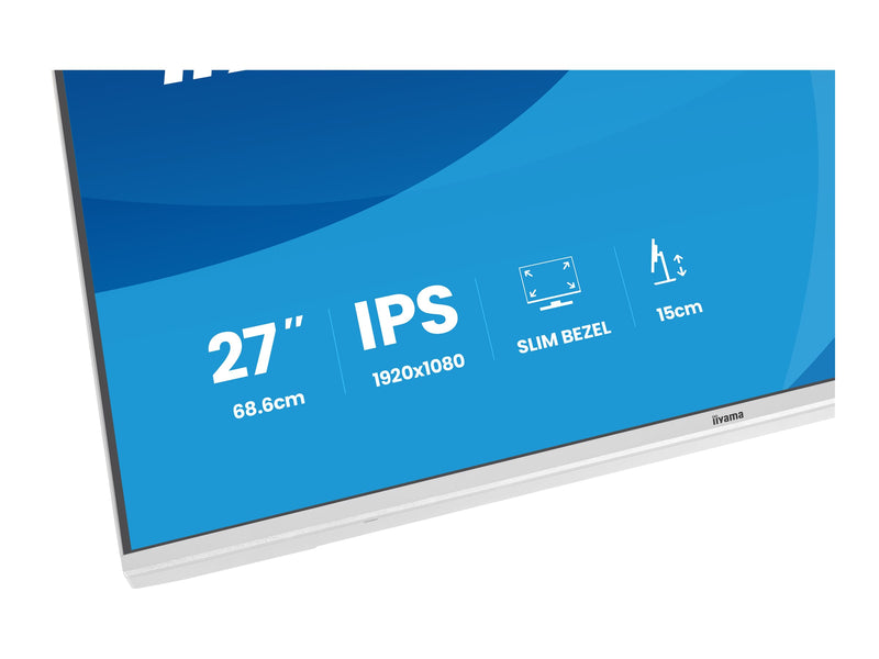 Iiyama 27" LED-Monitor – Full HD, IPS, Lautsprecher