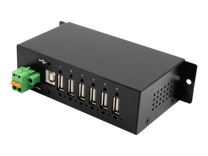 Exsys USB-Hub – 6 Ports, robustes Metallgehäuse
