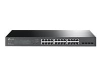 TP-Link 28-Port Gigabit Switch – 24 PoE+ Anschlüsse, Rack-montierbar