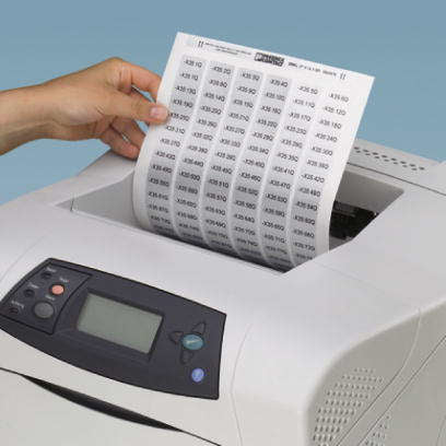 Phoenix Contact Etikettenbogen – 288 weiße Etiketten pro DIN-A4-Blatt