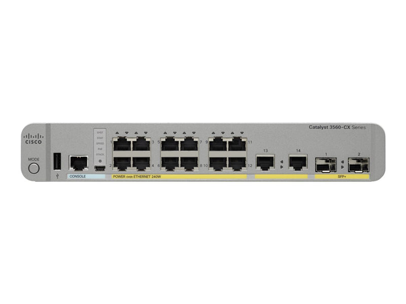 Cisco Netzwerk-Switch – 12 Anschlüsse, leiser Betrieb