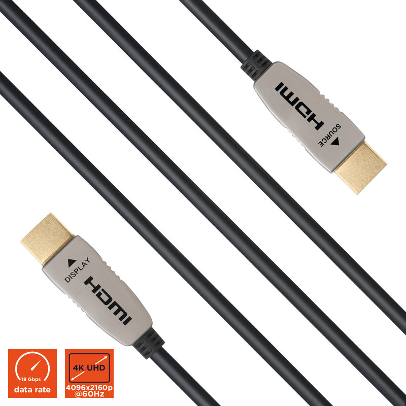 Celexon HDMI-Kabel – 25 m, 4K Glasfaser, vergoldete Stecker