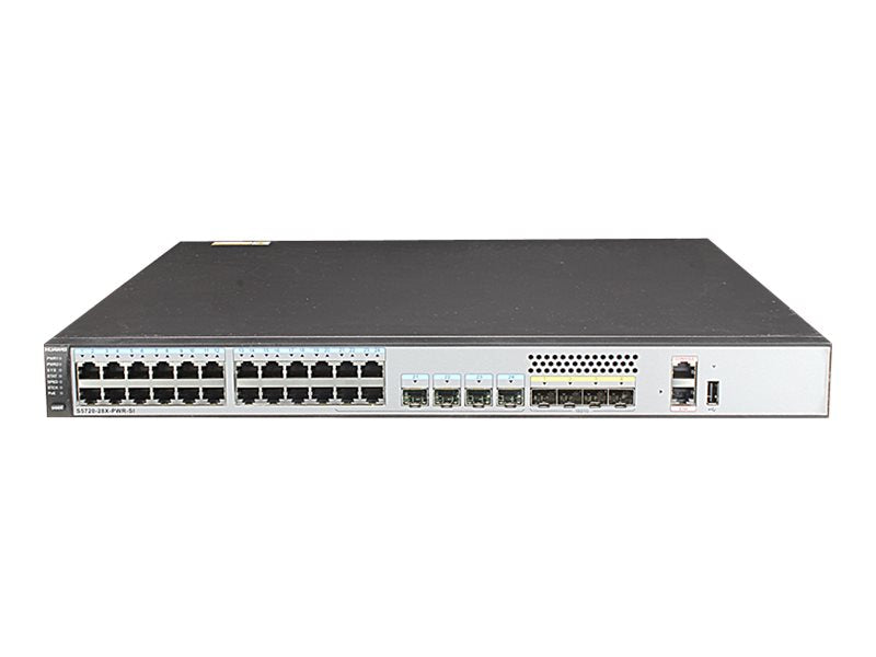 Huawei Netzwerk-Switch – 24 PoE+ Ports, stapelbar