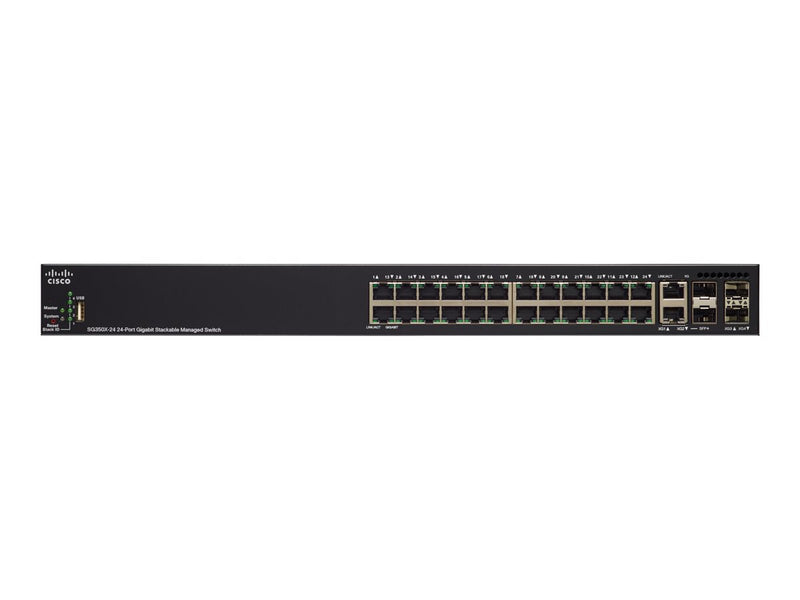 Cisco Managed Switch – 24 Ports, Stapelbar für Netzwerke