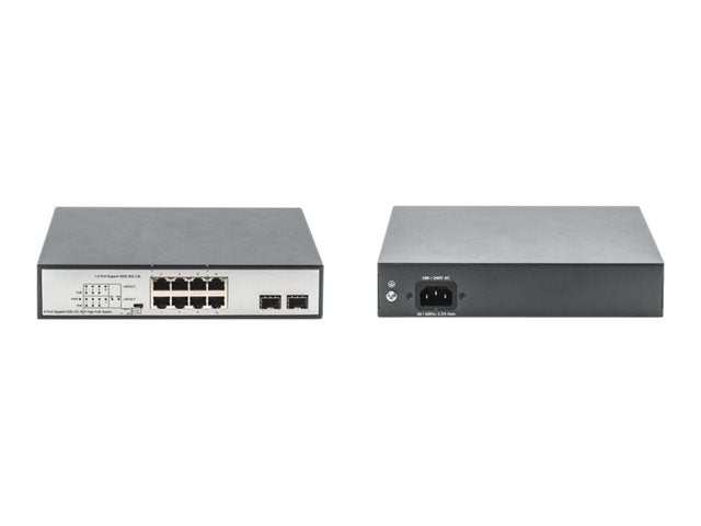 Digitus 8-Port Gigabit PoE Switch – Unmanaged, für kleine Netzwerke