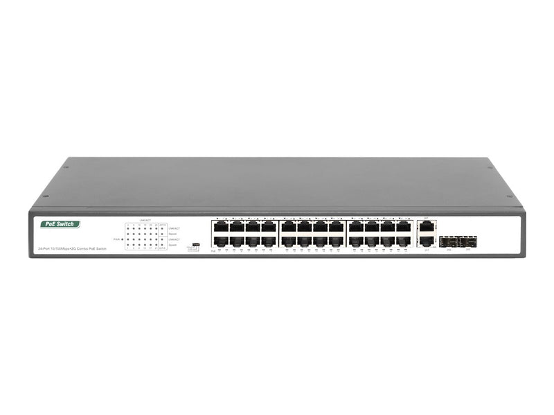 Digitus 24-Port Netzwerk-Switch – PoE, für mittelgroße Netzwerke