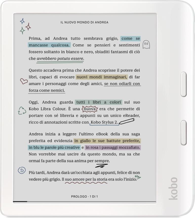 Kobo eBook-Reader – 7" Farbdisplay, 32 GB Speicher