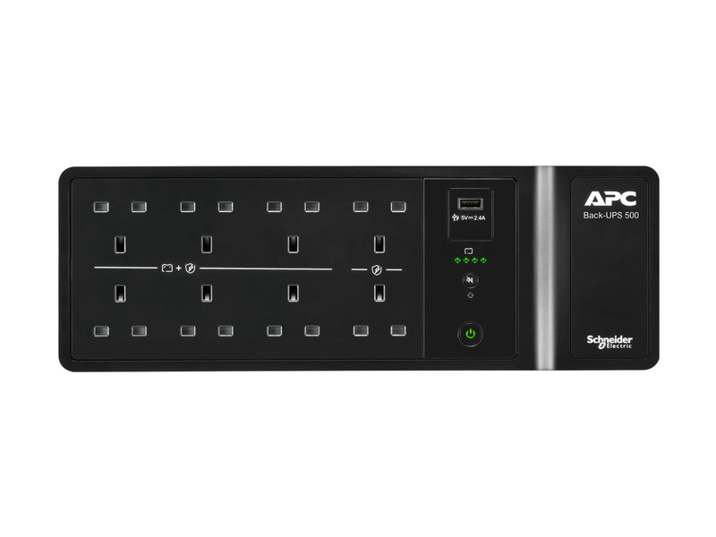 APC Back-UPS BE500G2 – USV für Wandmontage, Überspannungsschutz