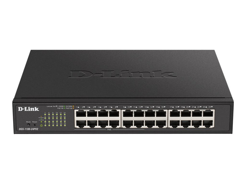 D-Link 24-Port Smart Switch – Einfache Netzwerkverwaltung, PoE-Unterstützung