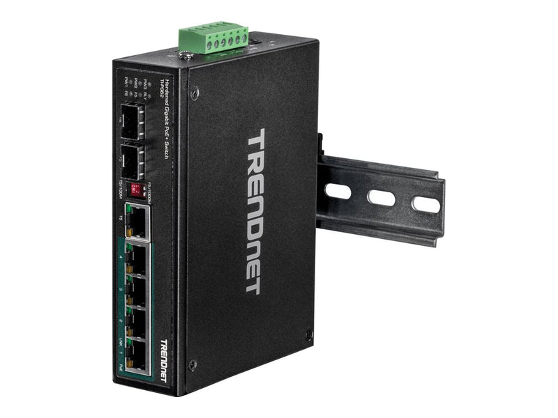 Trendnet 6-Port PoE+ Switch – Robustes Design für Industrie