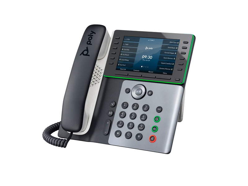 HP Poly Edge E550 IP-Telefon – Zwei Displays, 12 Leitungstasten
