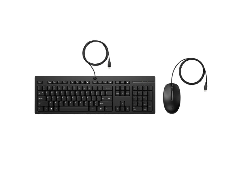HP Tastatur-und-Maus-Set – Beidhändig, komfortables 3-Zonen-Layout