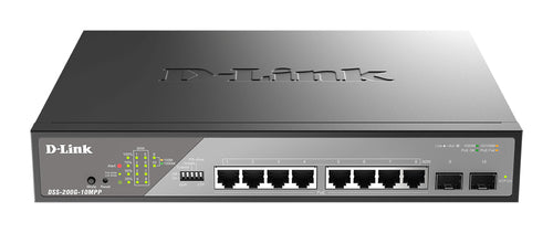 D-Link 10-Port Gigabit Switch – Für Überwachung, PoE++ Unterstützung
