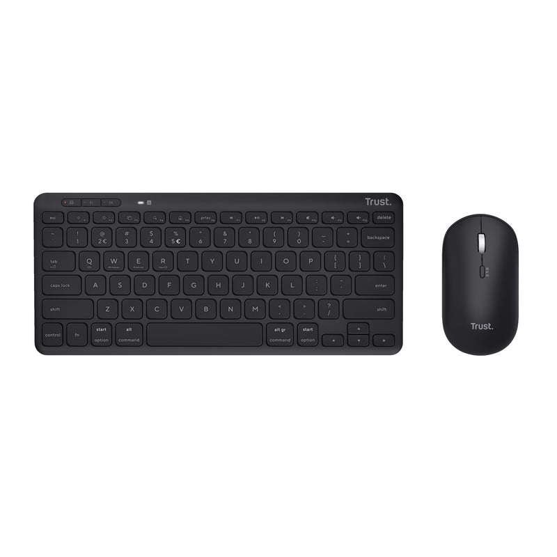 Trust Lyra Tastatur-Maus-Set – Kabellos, Multi-Device