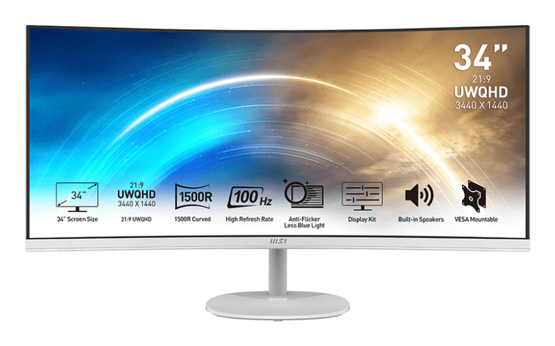 MSI 34" UltraWide Monitor – 2K-Display, schnelles VA-Panel