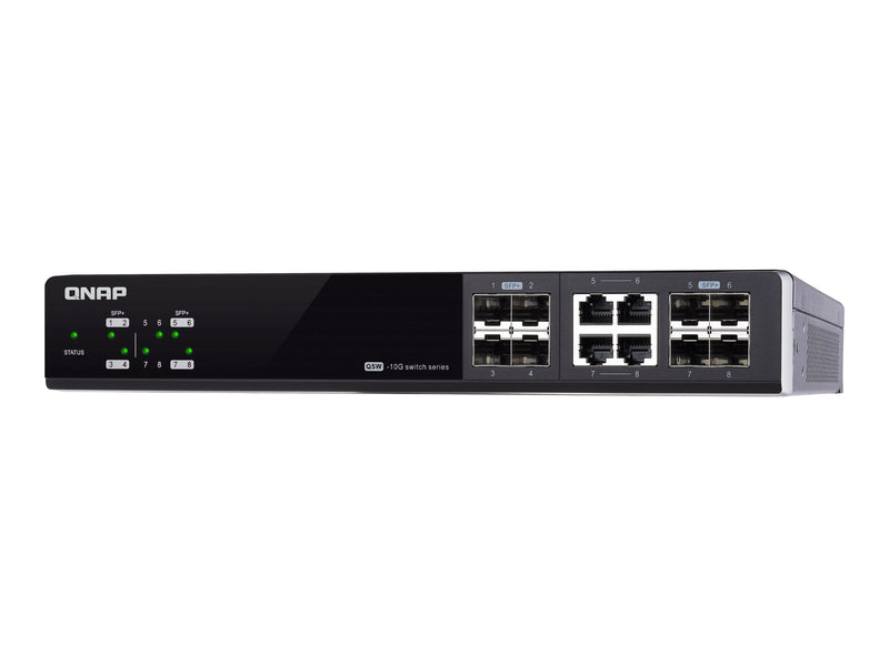 QNAP Managed Switch – 8 Anschlüsse, 10 Gigabit für schnelles Netzwerk