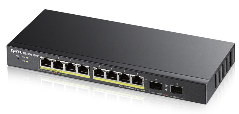 Zyxel Netzwerk-Switch – 8 Ports, PoE+ für einfache Installation
