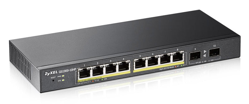 Zyxel Netzwerk-Switch – 8 Ports, PoE+ für einfache Installation