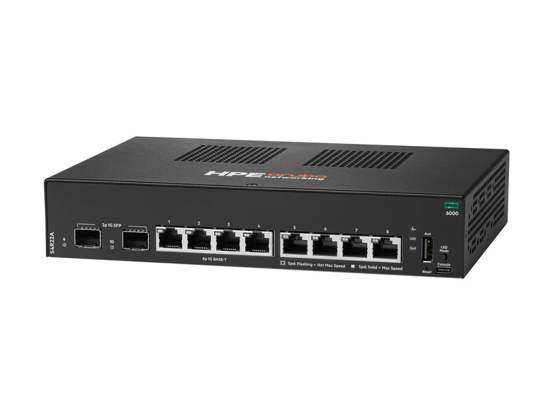 HP Enterprise Netzwerk-Switch – 8 Anschlüsse, Rack- und Wandmontage