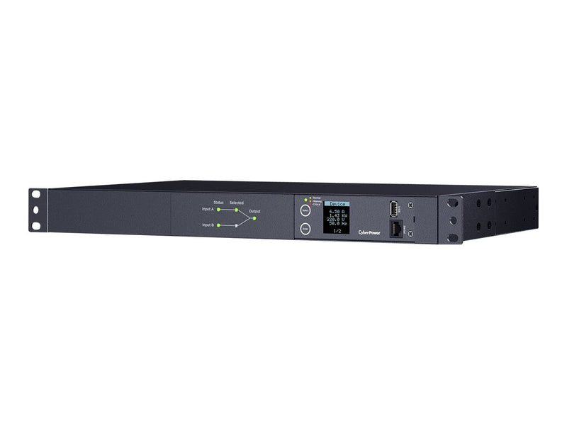CyberPower Rack-Stromverteiler – 10 Ausgänge, 2 Stromquellen