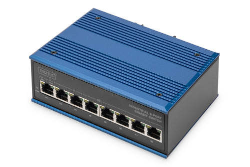 Digitus 8-Port Gigabit Switch – PoE+ für robuste Umgebungen