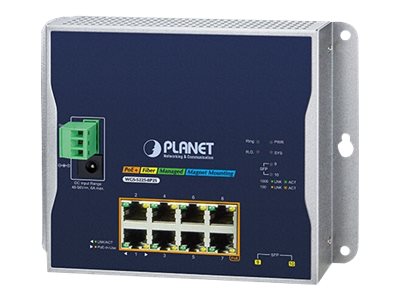 PLANET Switch – 8 PoE-Ports, Wandmontage