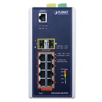 PLANET Industrial Netzwerk-Switch – 8 PoE-Ports, 2 SFP+ Ports