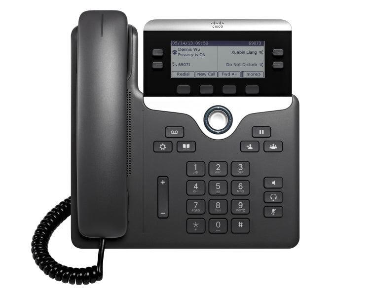 Cisco VoIP-Telefon – HD-Sprachqualität, höhenverstellbar