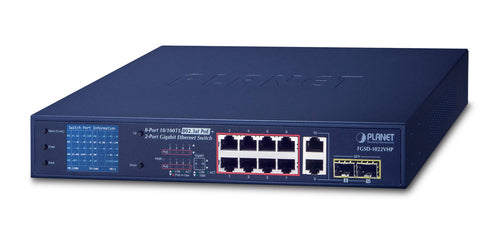 PLANET 8-Port Desktop Switch – PoE+ für einfache Netzwerke
