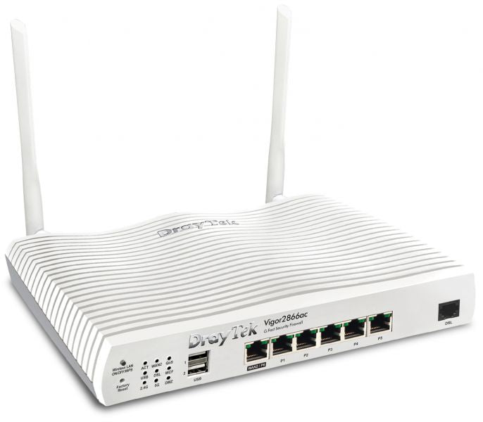 Draytek Vigor Router – Dual-Band WLAN, Gigabit Ethernet
