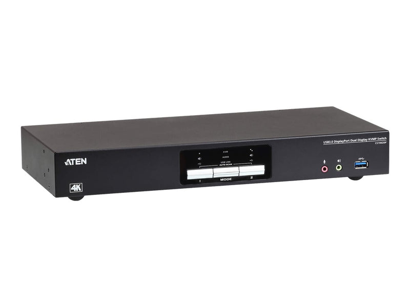 Aten 2-Port KVMP-Switch – 4K DisplayPort, USB 3.0, Audio