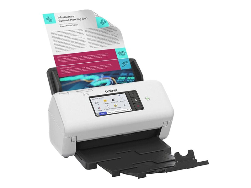 Brother Dokumentenscanner – Schnelles Scannen, WLAN/LAN-Anbindung