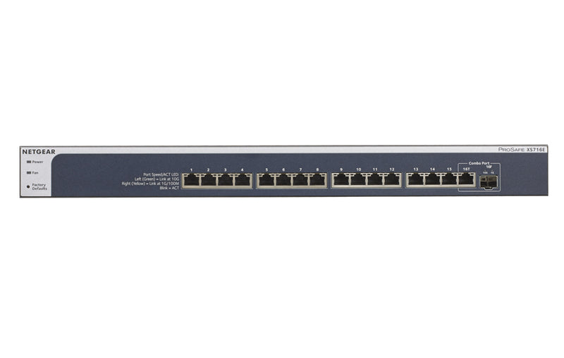Netgear 16-Port Switch – 10-Gigabit, für schnelles Netzwerk