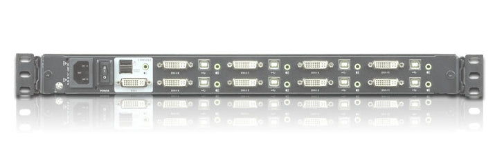ATEN KVM-Switch-Konsole – 17,3" Display, 8 Anschlüsse
