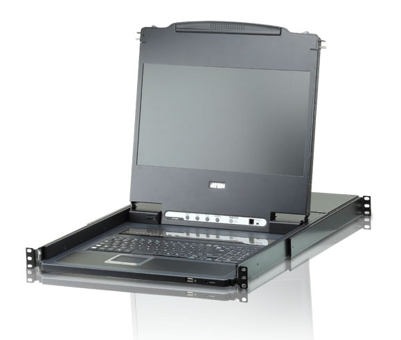 ATEN KVM-Switch-Konsole – 17,3" Display, 8 Anschlüsse