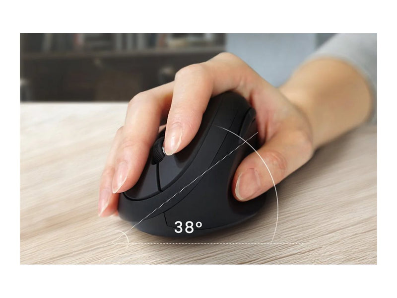 PERIXX Ergonomische Maus – Kabellos, für Rechtshänder