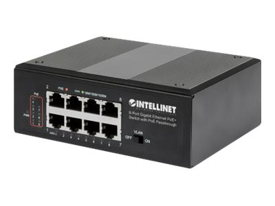 Intellinet 8-Port Gigabit Switch – PoE+ für einfache Netzwerkverbindungen
