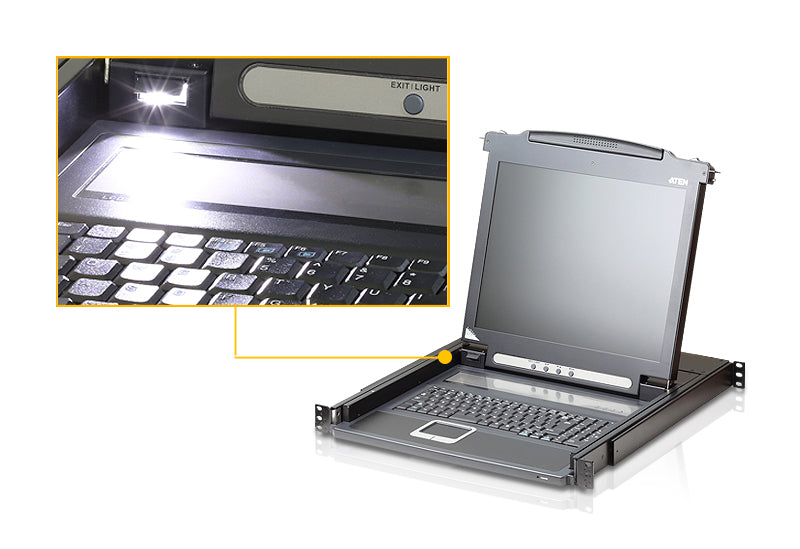 ATEN KVM-Konsole – 19" Display, für Server-Rack geeignet