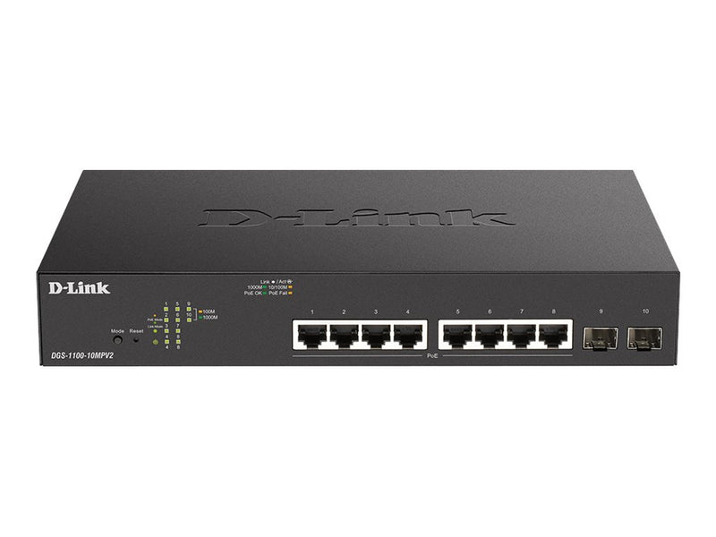 D-Link 10-Port Gigabit Switch – PoE+ für einfache Netzwerkverbindungen