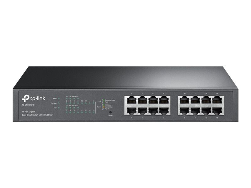 TP-Link 16-Port Gigabit Switch – 8 PoE+ Ports für einfache Netzwerkerweiterung