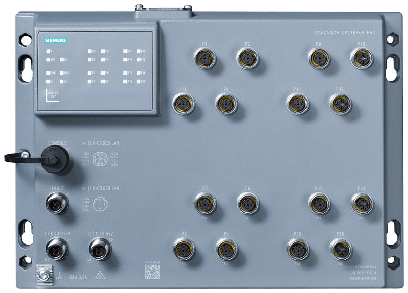 Siemens Netzwerk-Switch – 16 Ports, PoE-Unterstützung